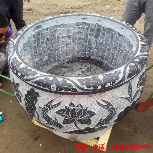 古韻匠心，活水游魚(yú) 正品仿古石雕荷花魚(yú)缸，點(diǎn)亮庭院與室內(nèi)的東方雅境